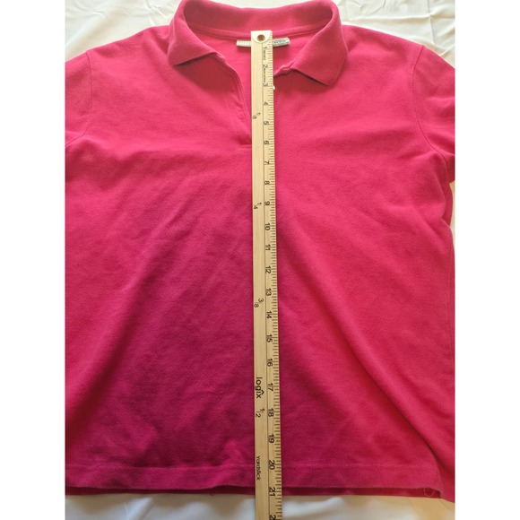 White Stag Ladies Polo Shirt Medium Magenta Fire Cotton Casual Short Sleeve - Picture 3 of 6